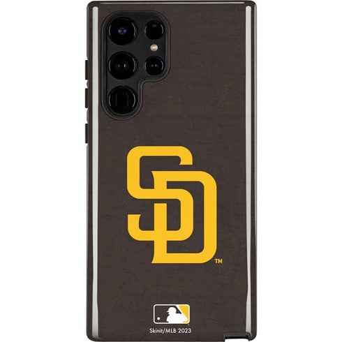 MLB San Diego Padres - Solid Distressed Galaxy S25 Ultra Impact Case